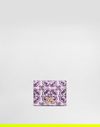 Dolce & Gabbana Calfskin Continental Wallet with Majolica Print