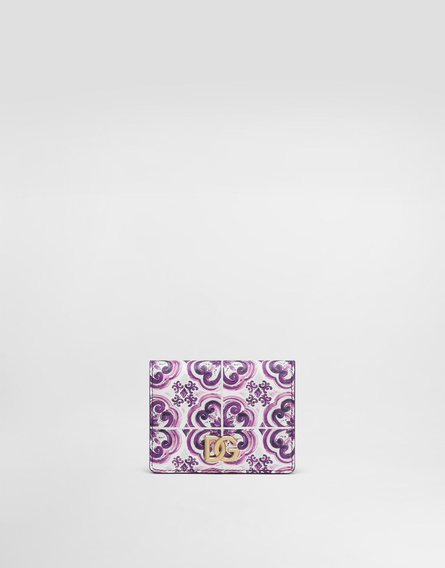 Peňaženka Dolce & Gabbana Dolce & Gabbana Calfskin Continental Wallet with Majolica Print Fialová | BI1211AO026I03TN, 0