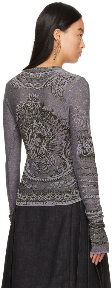 Tričko Jean Paul Gaultier Jean Paul Gaultier Soleil Shimmering Patterned Long Sleeve T-Shirt Rôznofarebný | 23/15-F-PL040-M061-4027, 2