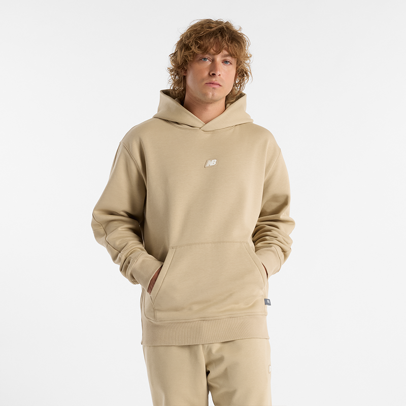 Mikina New Balance Beige Hoodie Béžová | NBMT44583SNW, 0