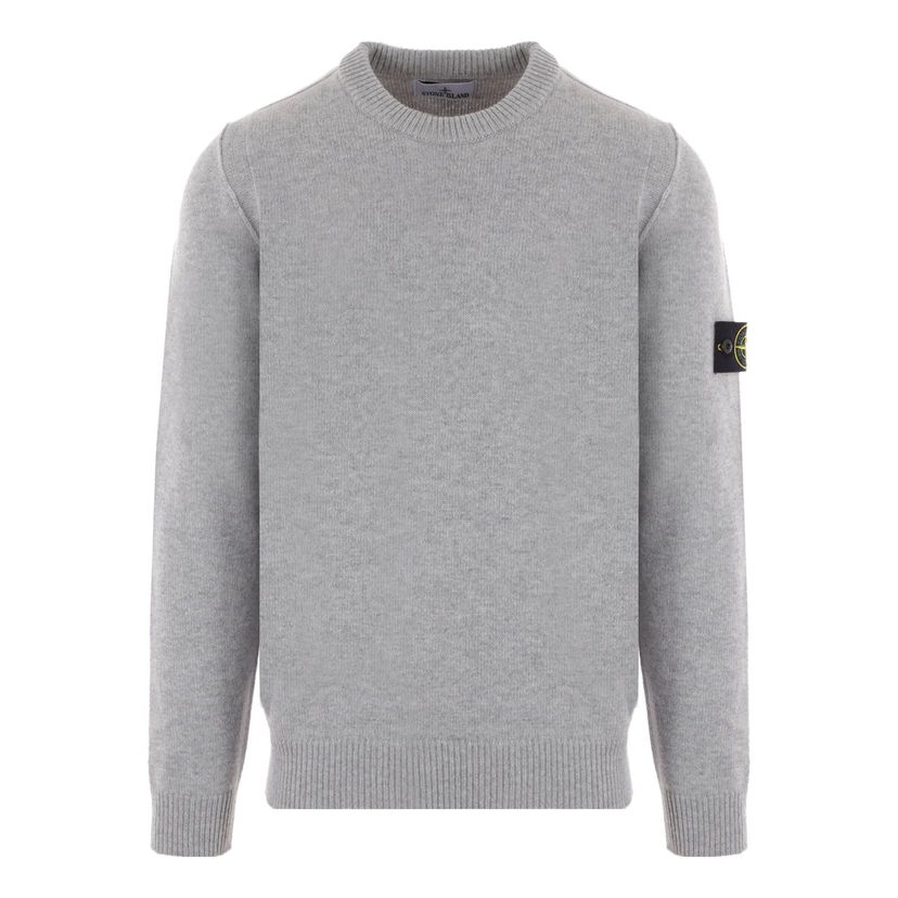 Sveter Stone Island STONE ISLAND Wool Crewneck Sweatshirt Šedá | 7915508A3-V0M64
