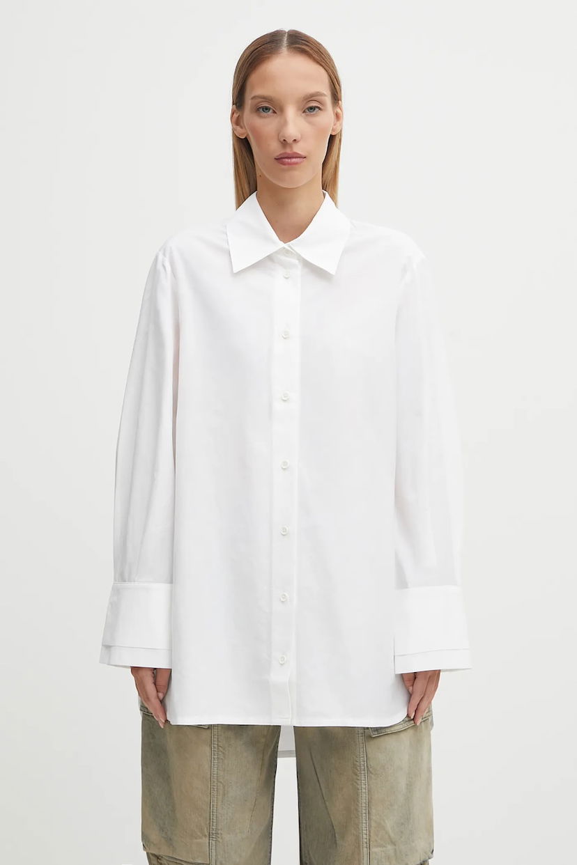 Košeľa Barbour Barbour Evette Relaxed Fit Shirt Biela | LSH1712WH11