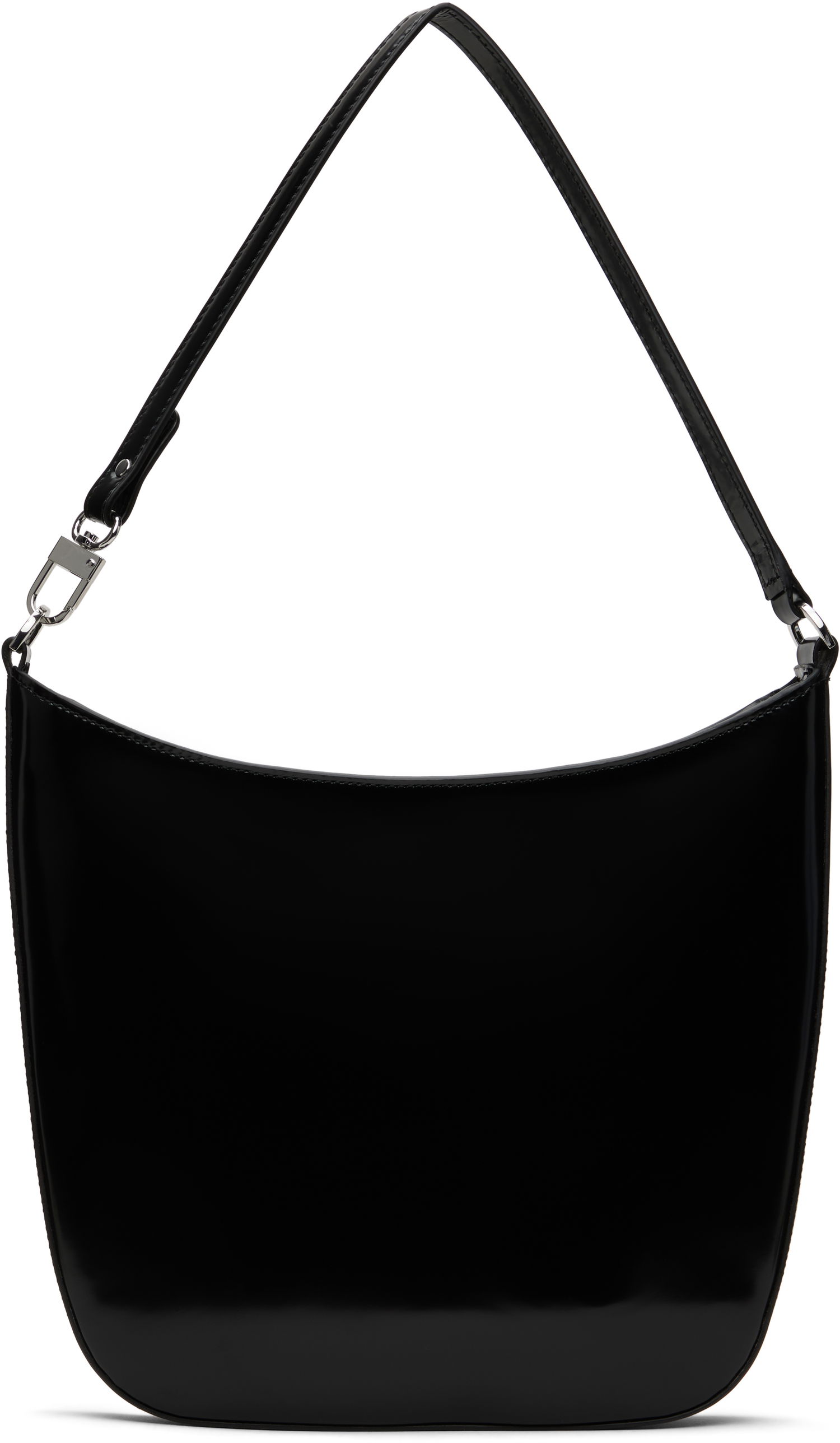 Taška cez rameno BY FAR Patent Leather Shoulder Bag Čierna | MWBSB053CL017BK001PL, 0