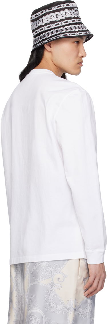 Tričko Versace Versace Medusa Embroidered Long Sleeve T-Shirt Biela | 1013947_1A11054, 2
