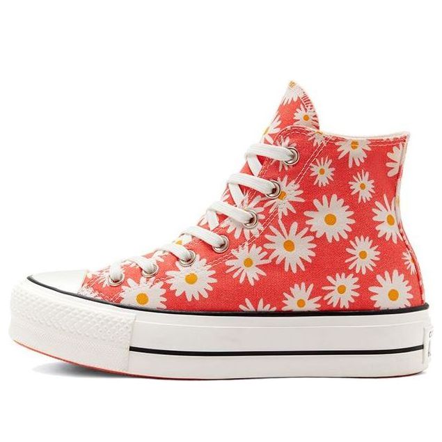 Tenisky a topánky Converse Chuck Taylor All Star Platform High 'Camp Daisies' Červená | 568930C