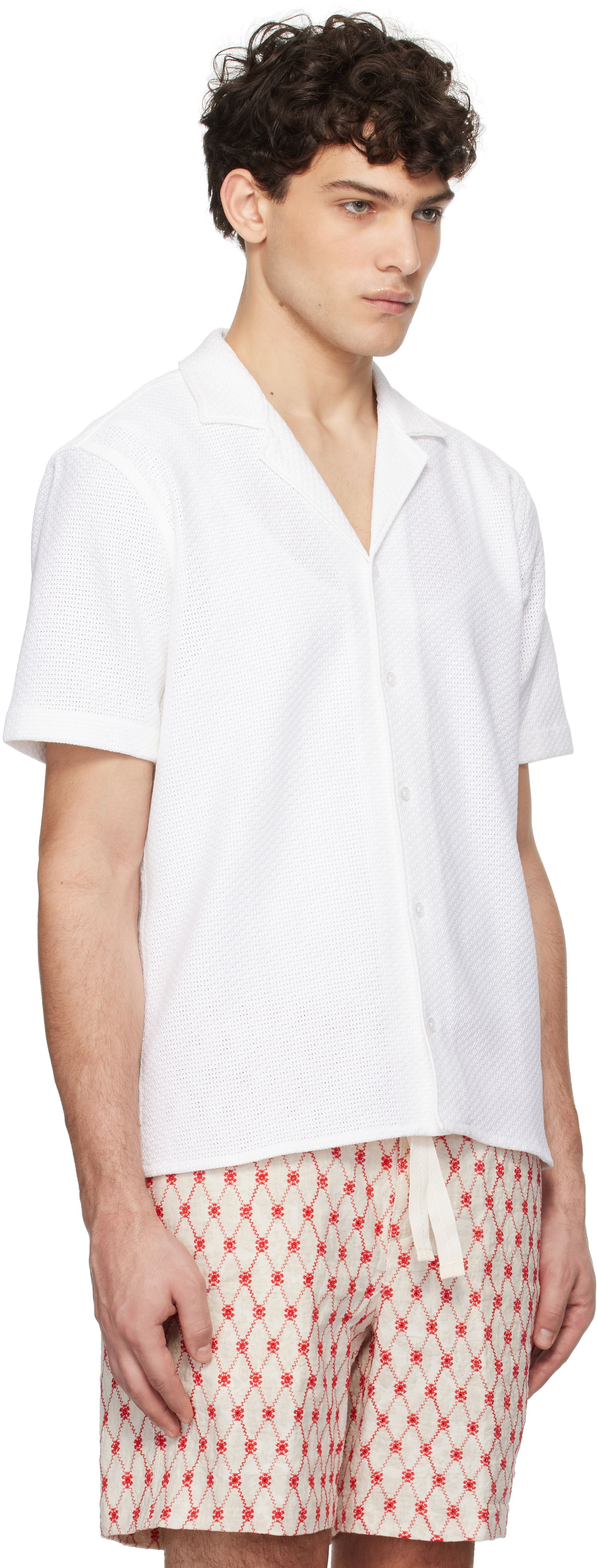 Košeľa Orlebar Brown Orlebar Brown Maitan Resort Shirt Biela | 280072, 1