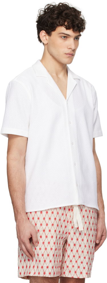Košeľa Orlebar Brown Orlebar Brown Maitan Resort Shirt Biela | 280072, 1