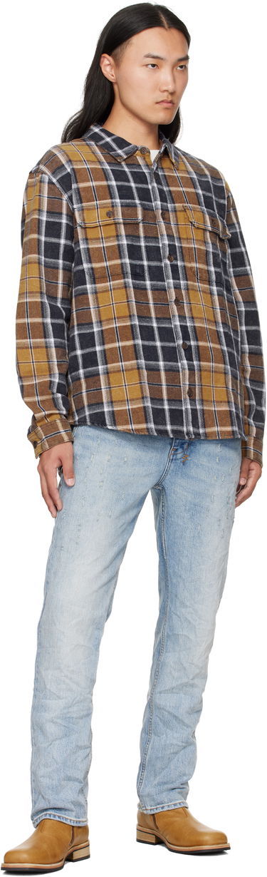 Košeľa Ksubi Ksubi Rosebowl Long Sleeve Plaid Shirt Žltá | MFA25SH021, 3