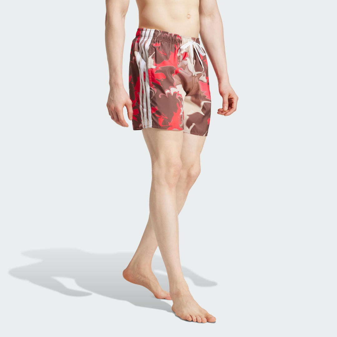 Plavky adidas Performance 5-Inch Tie-Dye Swim Shorts Červená | JF6092, 1