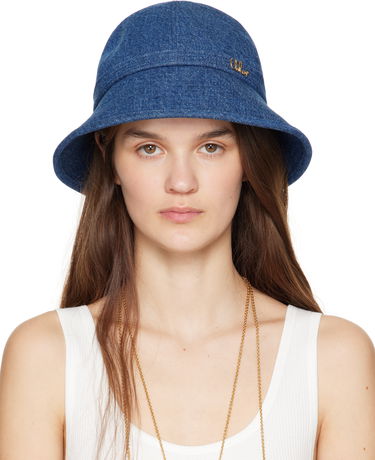 Klobúk CHLOÉ Chloé 'The Chloé' Iconic Denim Bucket Hat Modrá | CHC25SD020GDN, 0