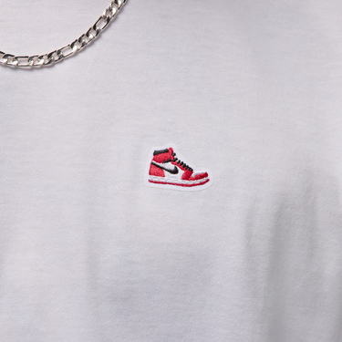 Tričko Jordan Jordan Brand T-Shirt with Sneaker Patch Biela | HJ2326-100, 2