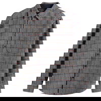 Flannel Herringbone Plaid Overshirt