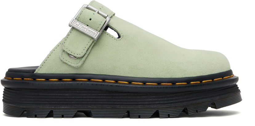 Tenisky a topánky Dr. Martens Zebzag Suede Slingback Platform Slip-On Loafers Zelené | 31937300