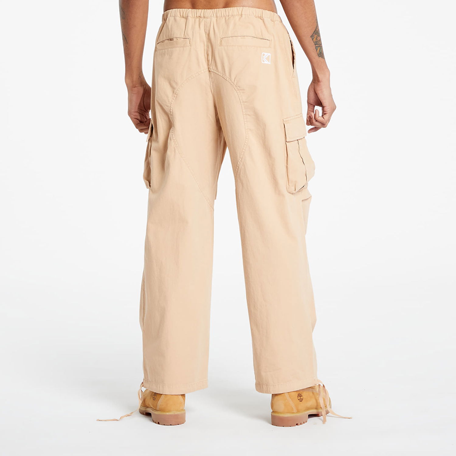 Cargo nohavice Karl Kani Small Signature Washed Parachute Pants Béžová | KM234-032-2, 1