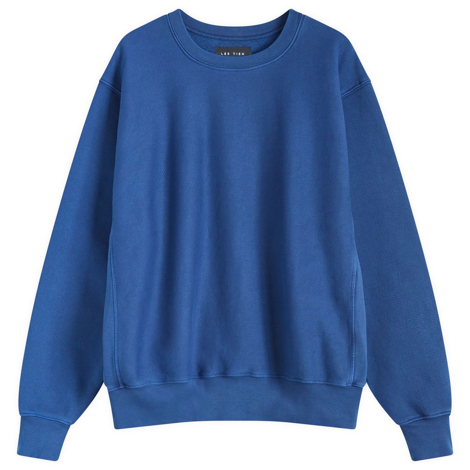 Mikina LES TIEN Heavyweight Crop Crew Sweatshirt Modrá | CF-1003-PD-WBL, 1