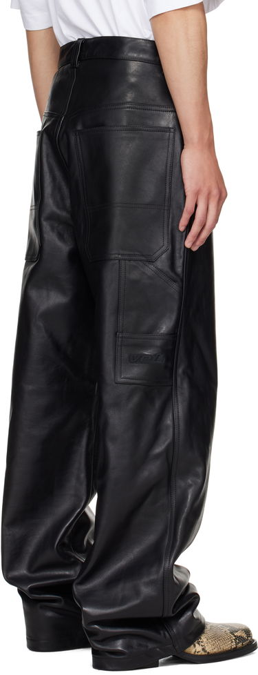 Nohavice VETEMENTS VETEMENTS Hip Hop Leather Pants Čierna | UH76LP250B, 2