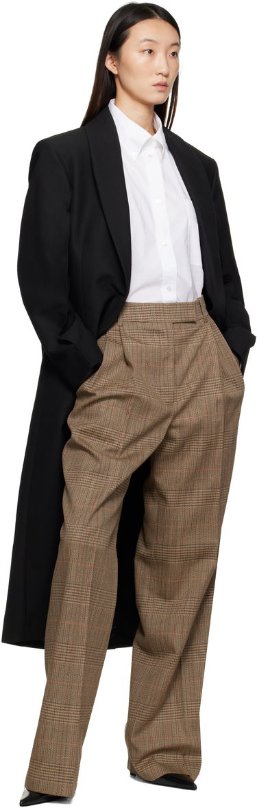 Nohavice Róhe Róhe Mid-Waist Tailored Trousers Hnedá | 416-30-080, 3