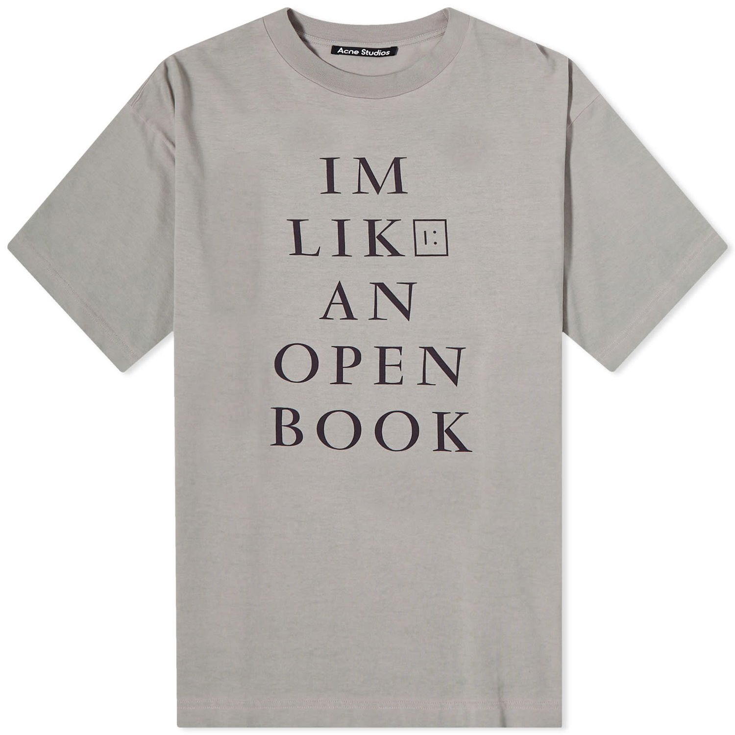 Tričko Acne Studios Exford Heat Change Face Tee Šedá | CL0179-AI3, 0