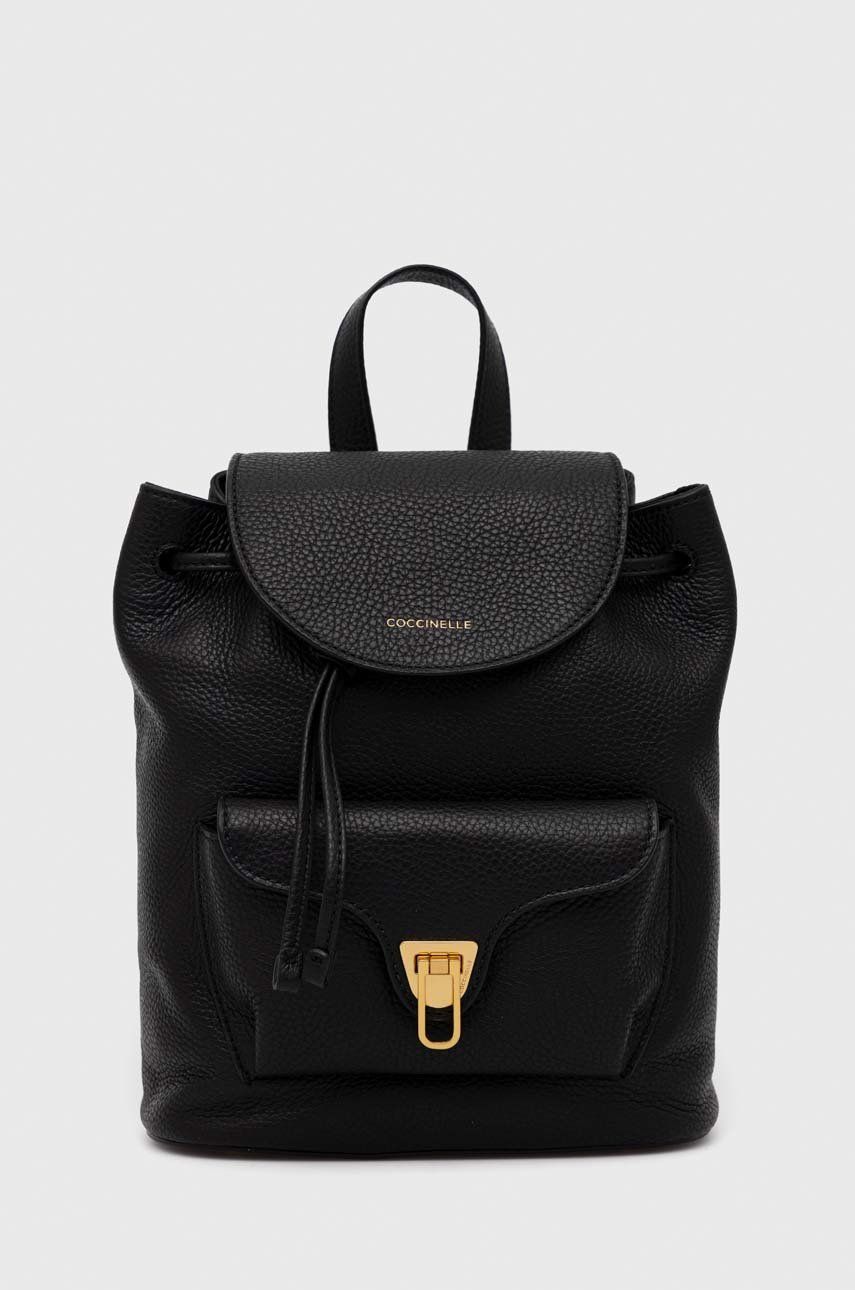 Batoh Coccinelle Leather Backpack Čierna | E1.MF6.14.02.01, 0