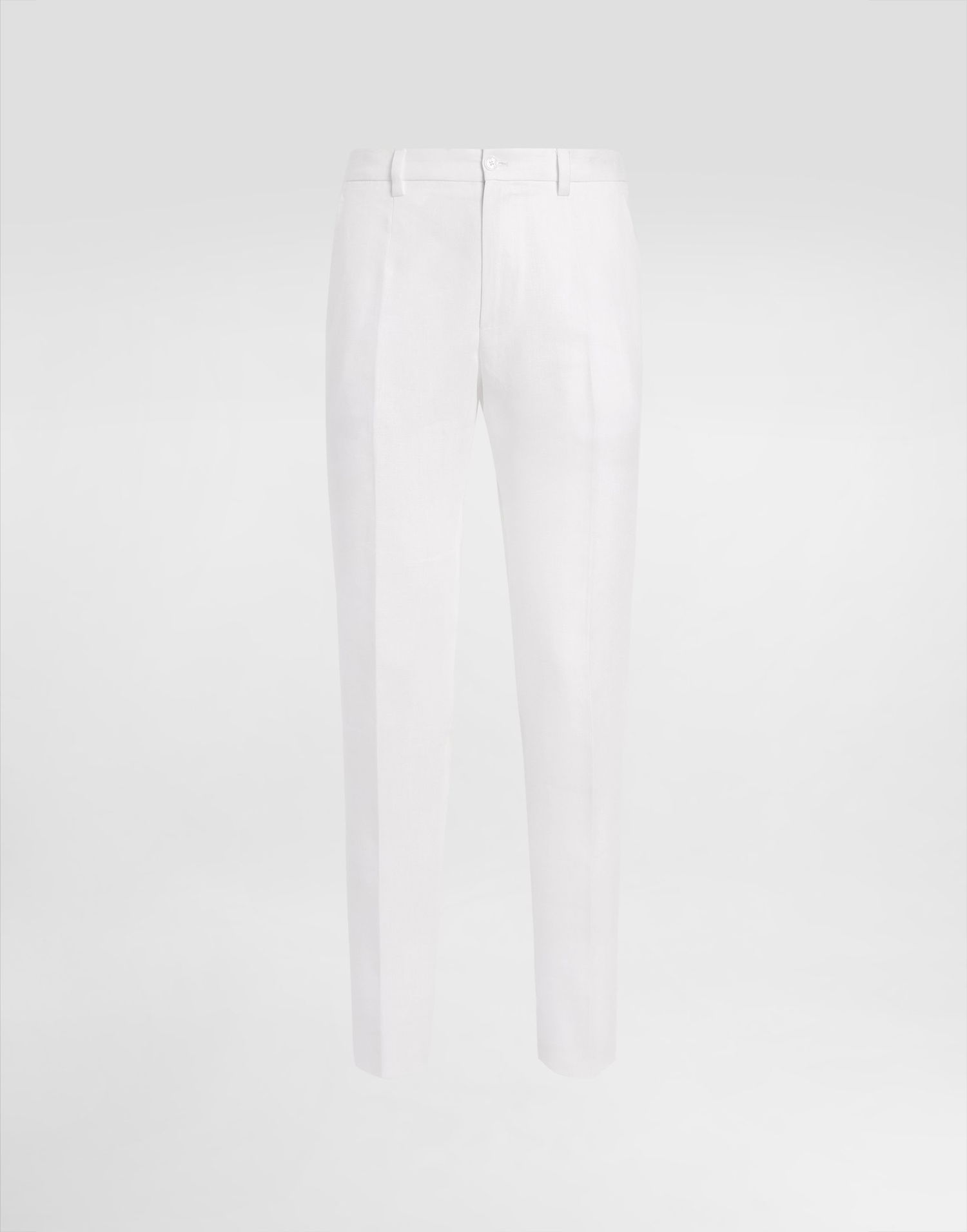 Nohavice Dolce & Gabbana Tailored Linen Pants Biela | GY6IETGJ072W0111, 0