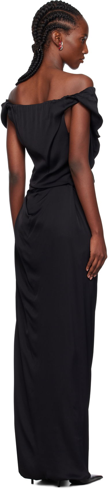 Šaty Vivienne Westwood Vivienne Westwood Ginnie Amber Off-The-Shoulder Maxi Dress Čierna | 1101039N-W012Y-, 2
