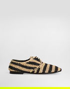 Dolce & Gabbana Woven Raffia Derby Shoes