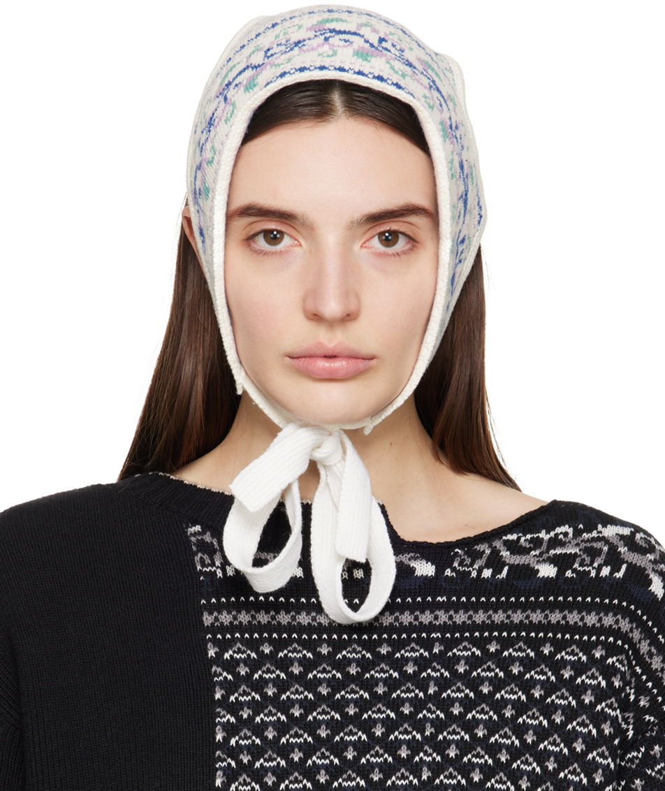 Kulicha Maison Margiela MM6 Graphic Beanie Biela | S52TF0029 S18451, 0