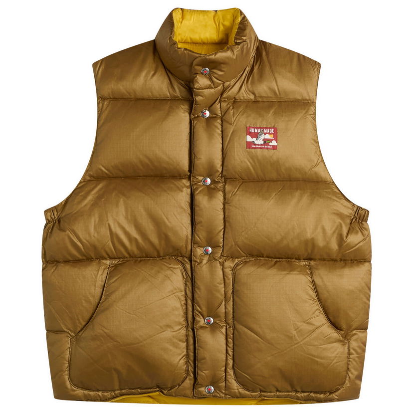 Vesta Human Made Human Made Reversible Down Vest Size Large Hnedá | HM30JK024-OLV