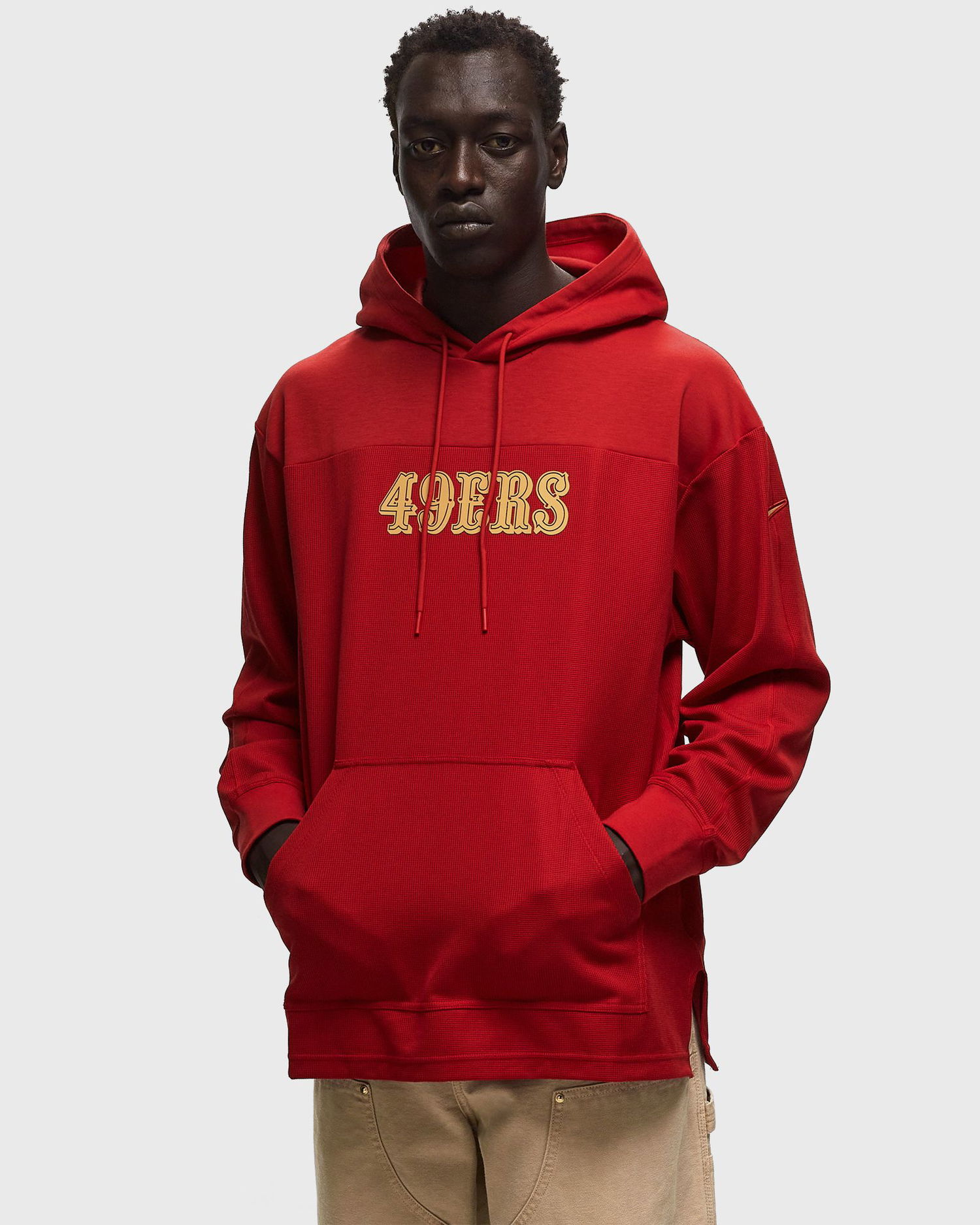 Mikina Nike NFL San Francisco 49ers Jersey Hoodie Top Červená | 00MO-6DL-73-BVK, 1