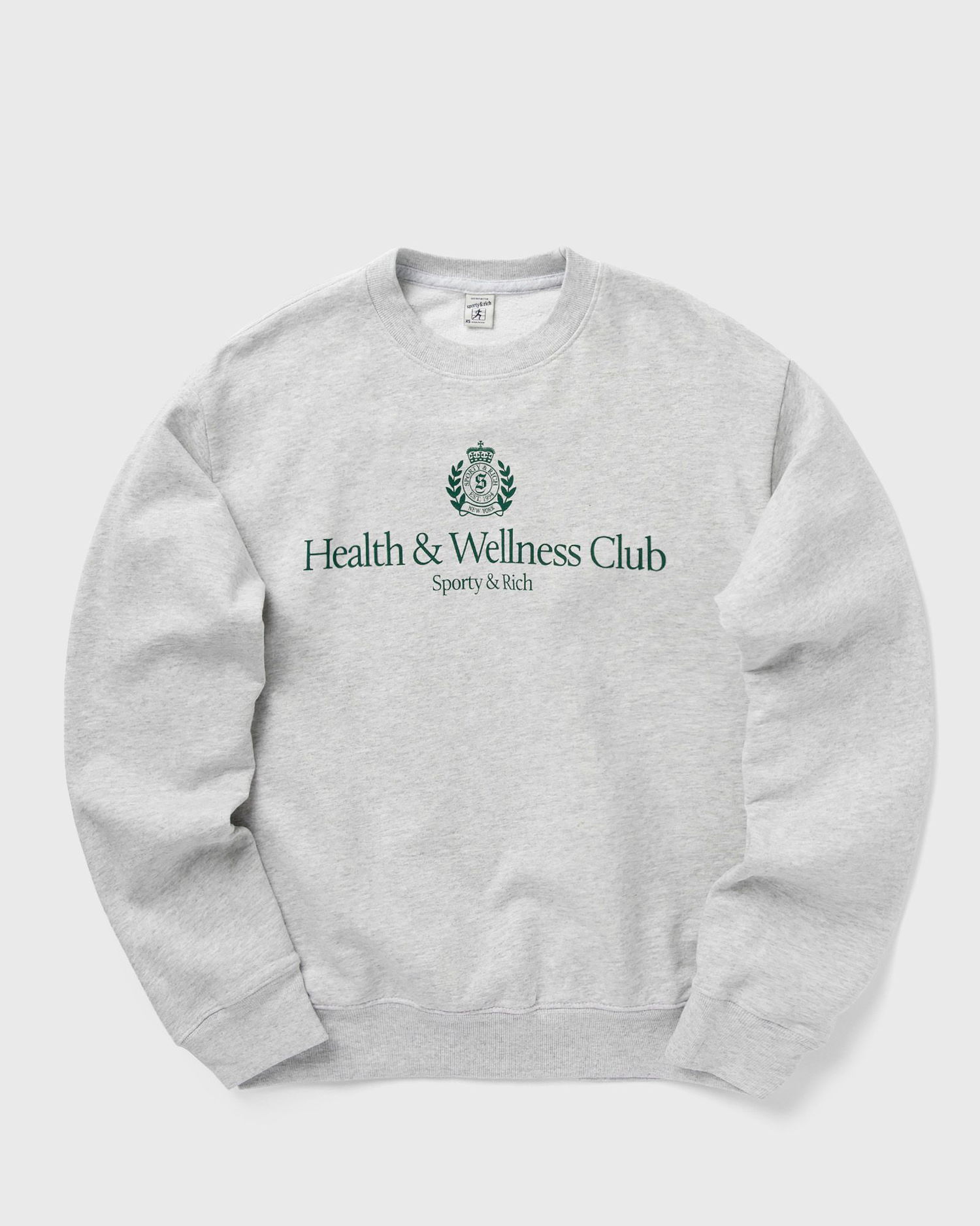 Mikina Sporty & Rich H&W Crest Crewneck Sweatshirt Šedá | ST071511241GY03, 0