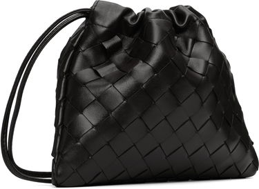 Kabelka Bottega Veneta Bottega Veneta Small Intrecciato Leather Pouch Čierna | 816987 V3IV1, 1