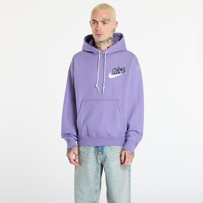 Mikina Nike Solo Swoosh Fleece Hoodie Fialová | IH4293-527