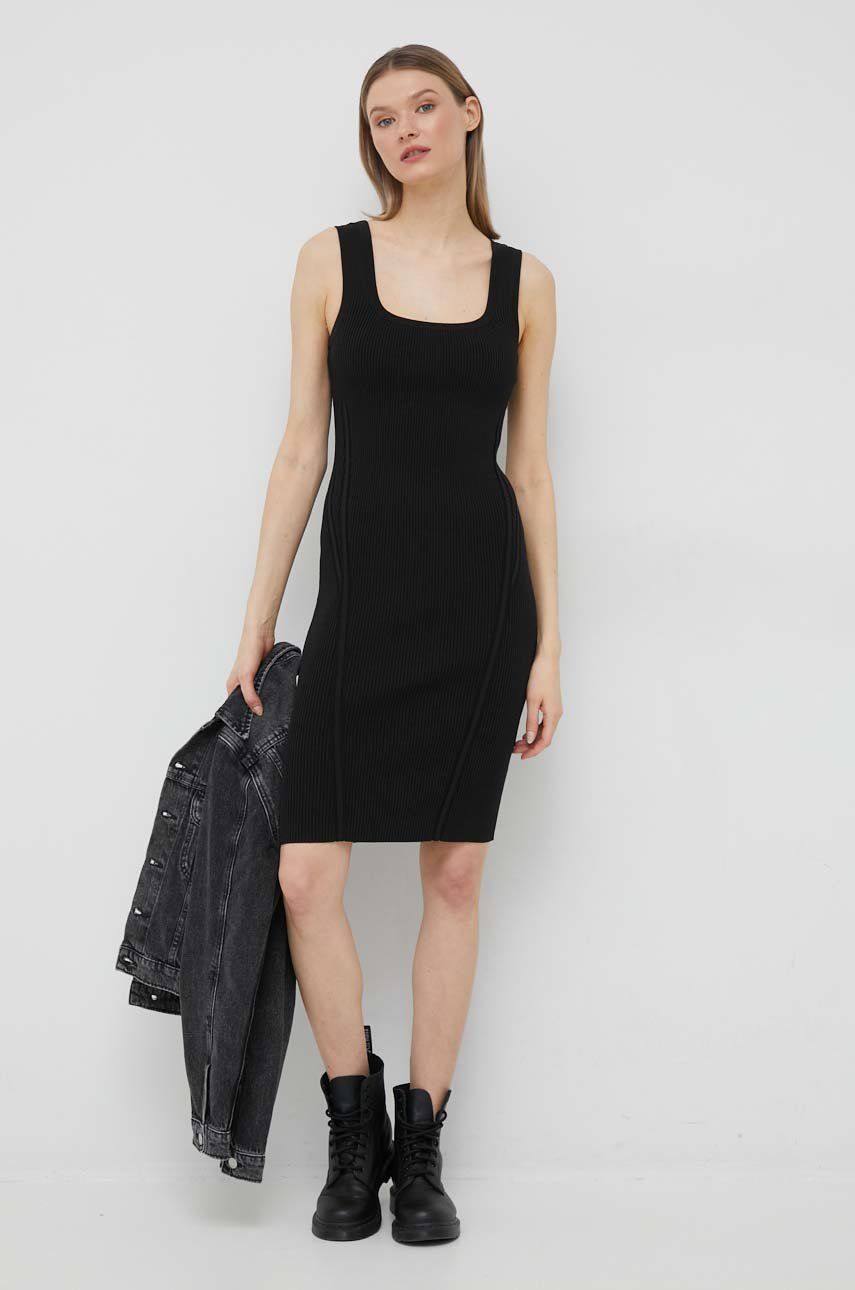 Šaty CALVIN KLEIN Midi Dress Čierna | K20K205447.PPYX, 0