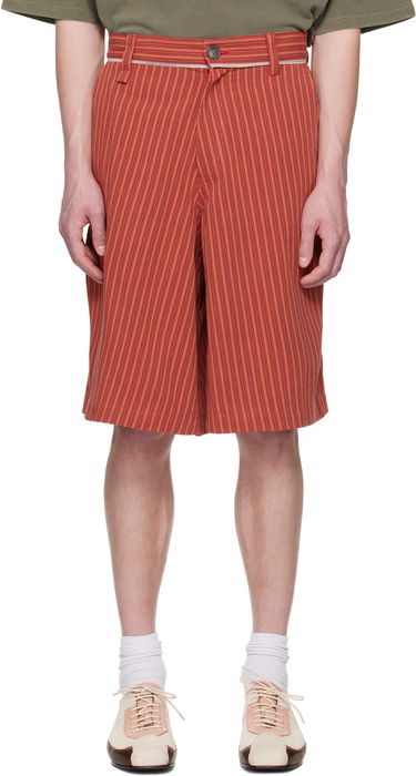 Šortky Martine Rose Martine Rose Twisted Striped Shorts Červená | 841WS14111, 0