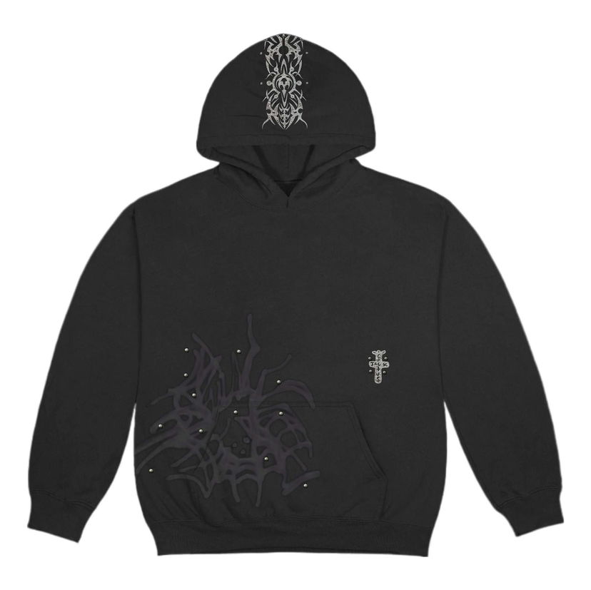Mikina Cactus Jack by Travis Scott Travis Scott Cactus Jack FW22 Studded Hoodie Čierna | TS-22FW007