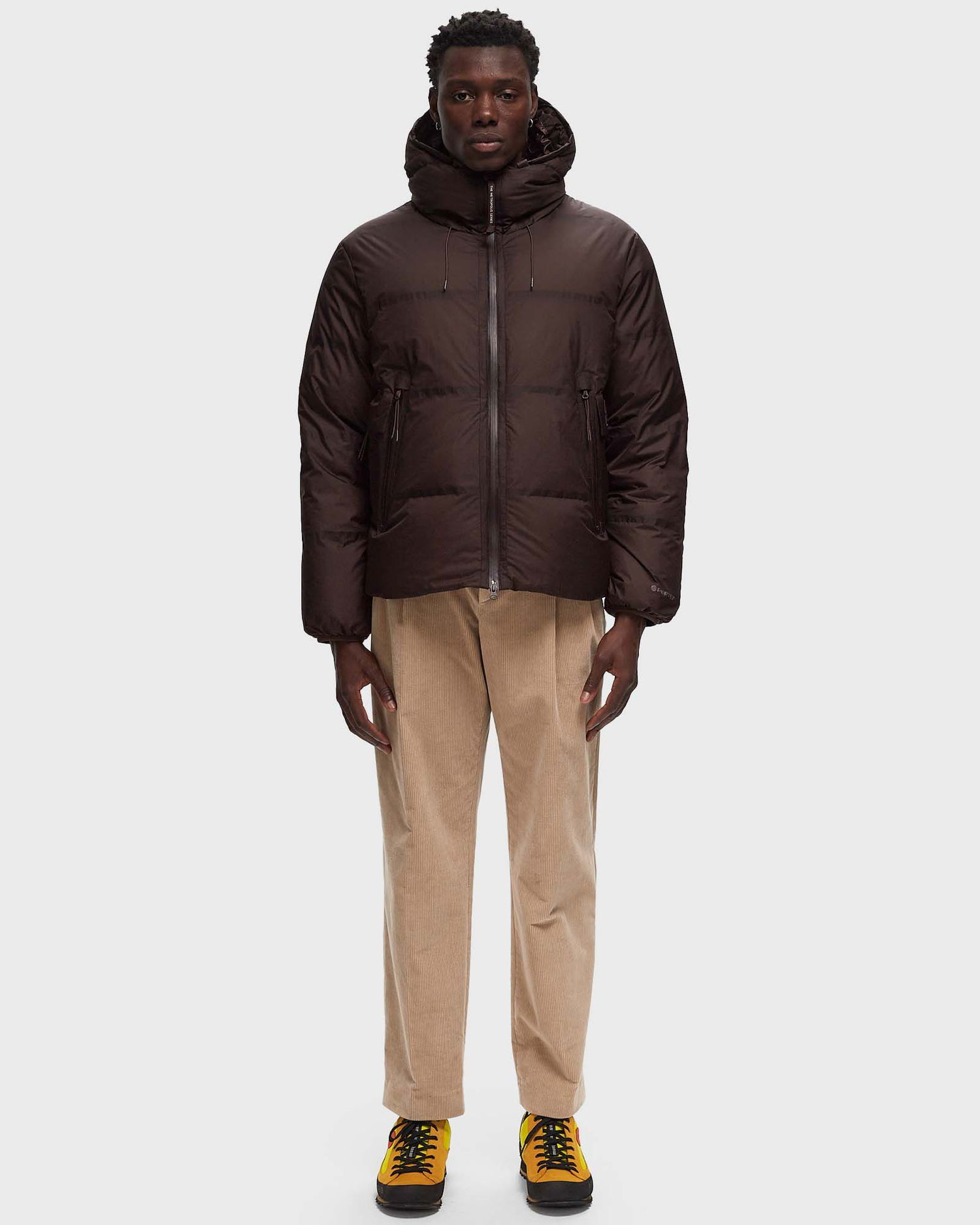 Prešívaná bunda C.P. Company METROPOLIS SERIES PERTEX HOODED DOWN JACKET Hnedá | 17CLOW006A110033A-597, 1