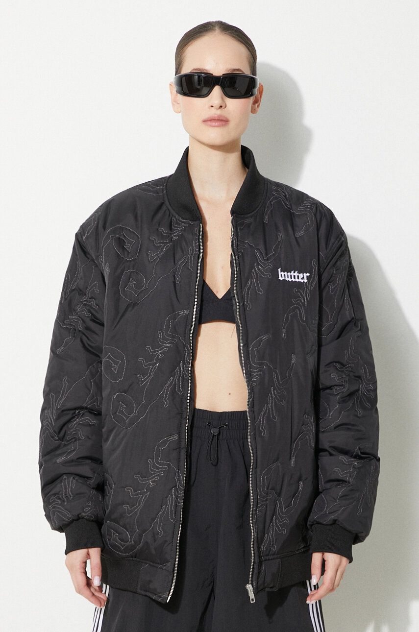 Bomber bunda Butter Goods Bomber Jacket Scorpion Čierna | BGQ1243401, 0