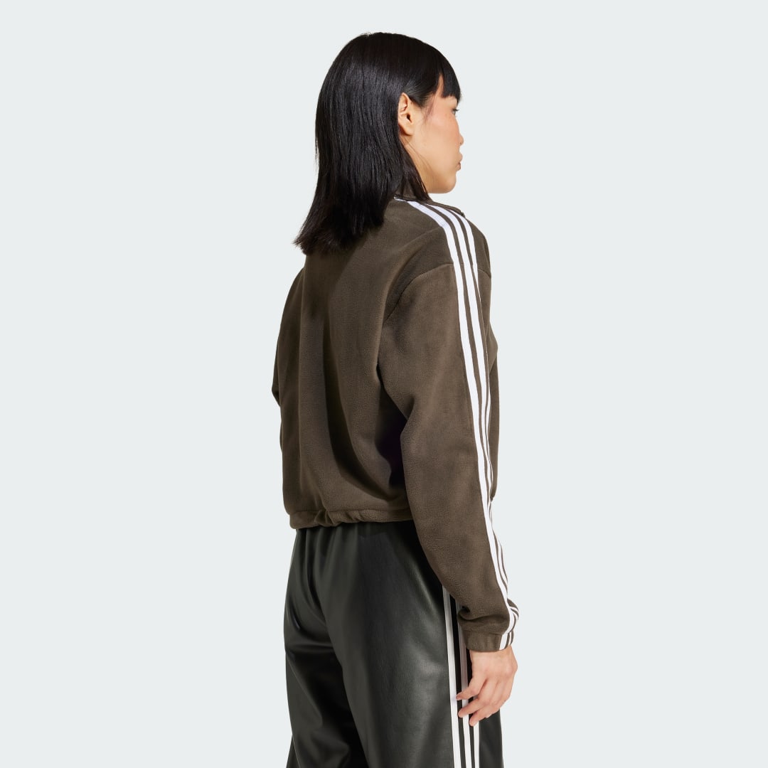 Mikina adidas Performance Polar Fleece 1/2 Zip Loose Hnedá | IW3164, 1