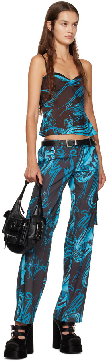 Tielko Miaou Miaou Enzo Dragon Print Camisole Čierna | 7092PP1TAB, 3