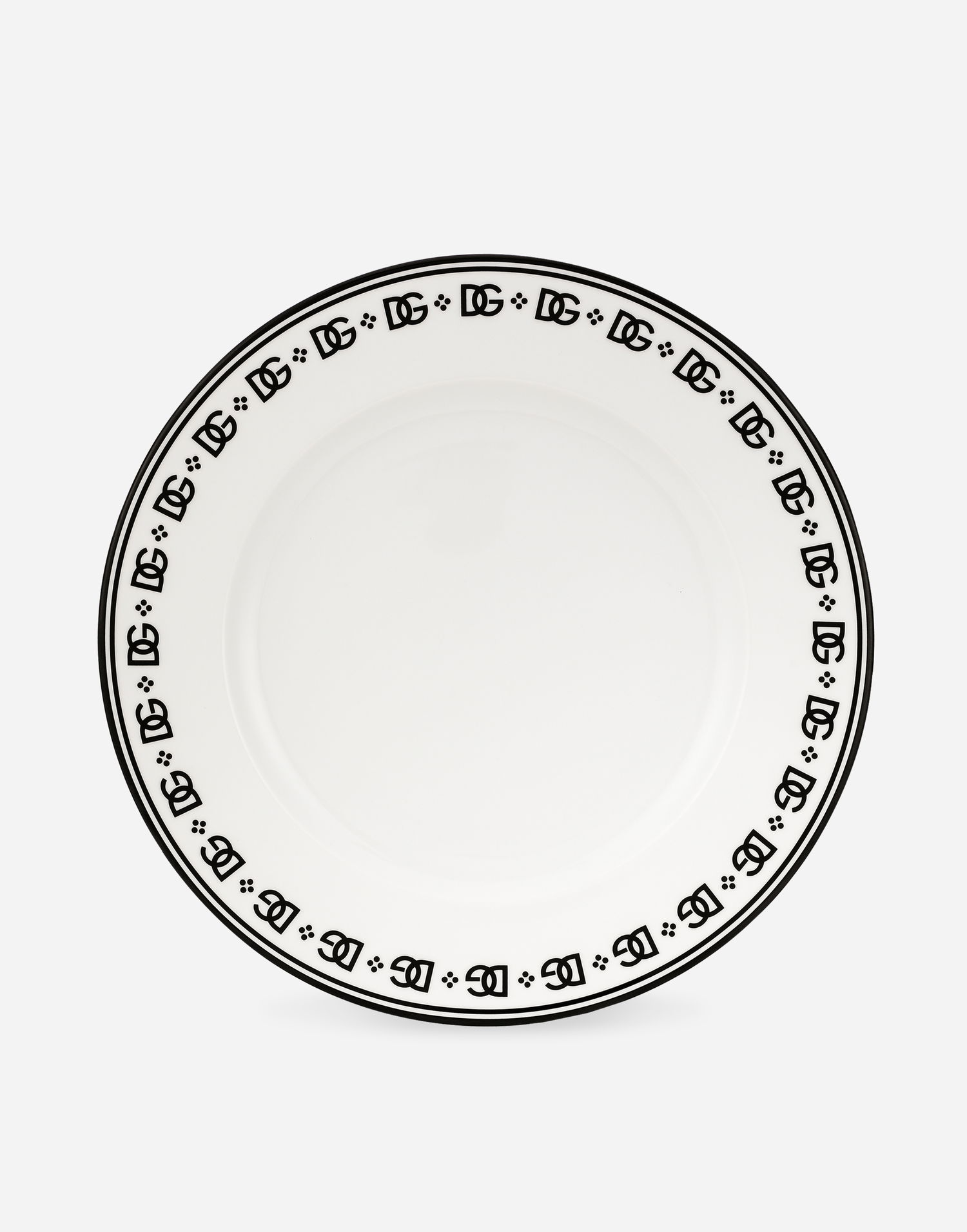 Home decor Dolce & Gabbana Logo Print Charger Plate Biela | TC0148TCALHU0082, 0