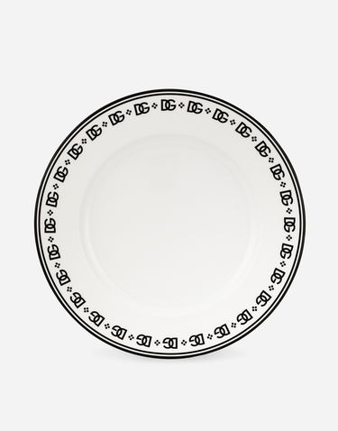 Home decor Dolce & Gabbana Logo Print Charger Plate Biela | TC0148TCALHU0082, 0