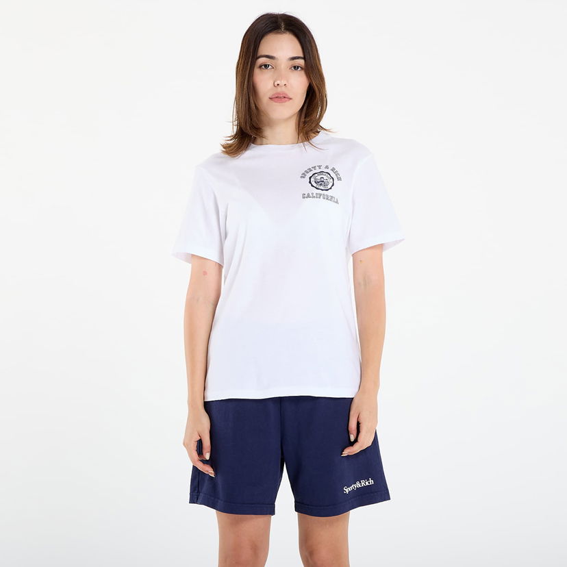 Tričko Sporty & Rich Sporty & Rich California Emblem Soft T-Shirt Biela | TO089625508WH01
