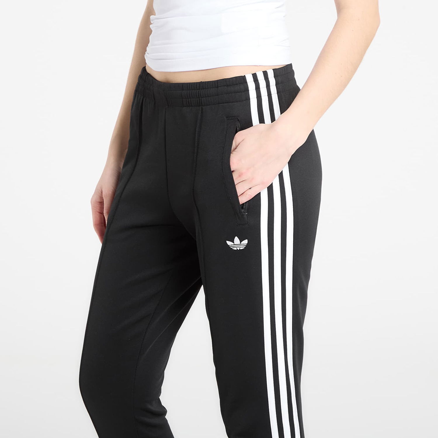 Nohavice adidas Performance SST Classic 3-Stripes Track Pants Čierna | KD5570, 1