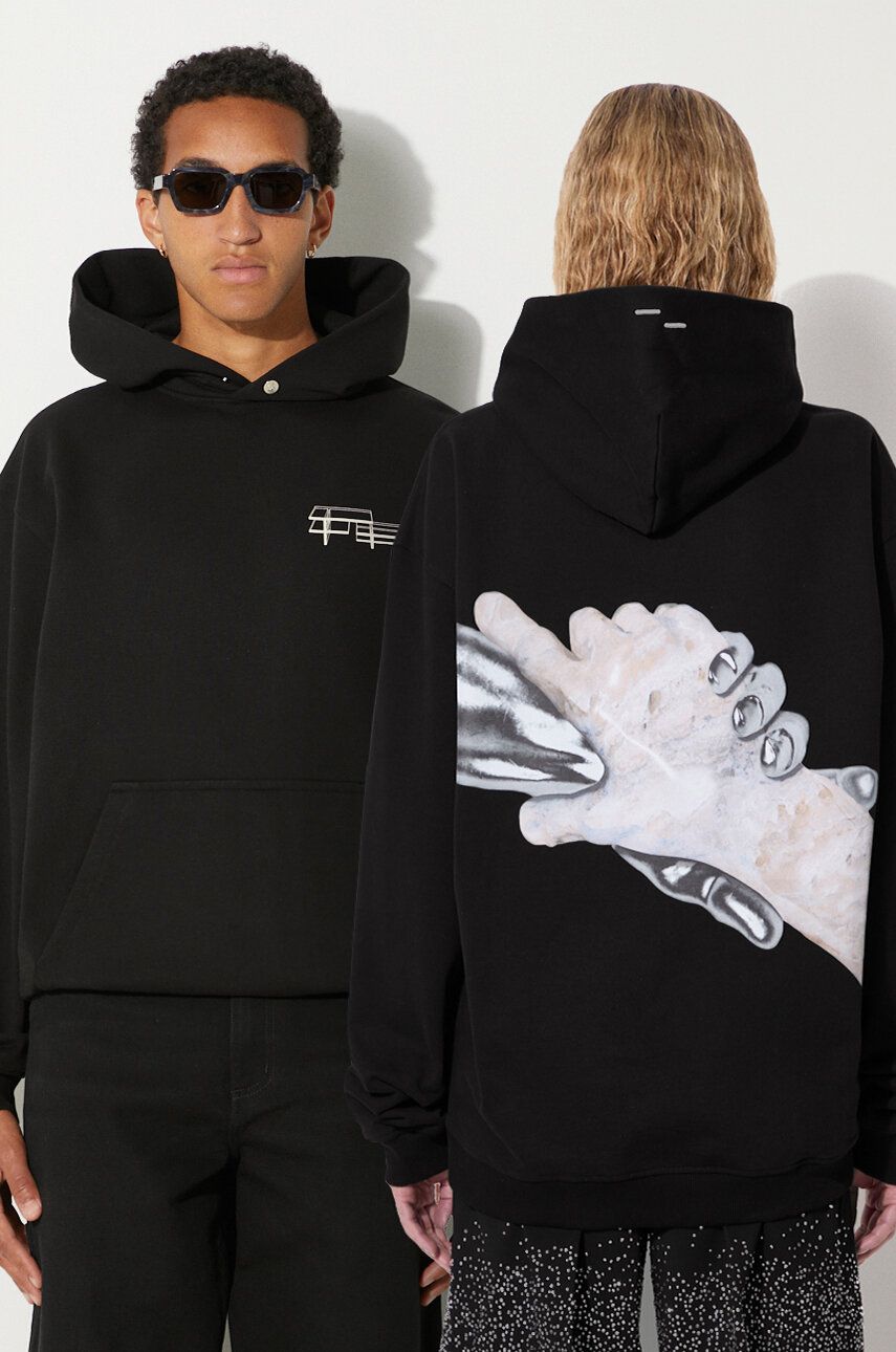 Mikina Filling Pieces Handshake Elements Hoodie Čierna | 80614111861, 0