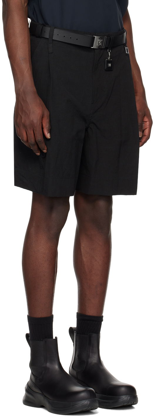 Šortky WOOYOUNGMI WOOYOUNGMI Men's Pleated Shorts Čierna | W231PT31, 1