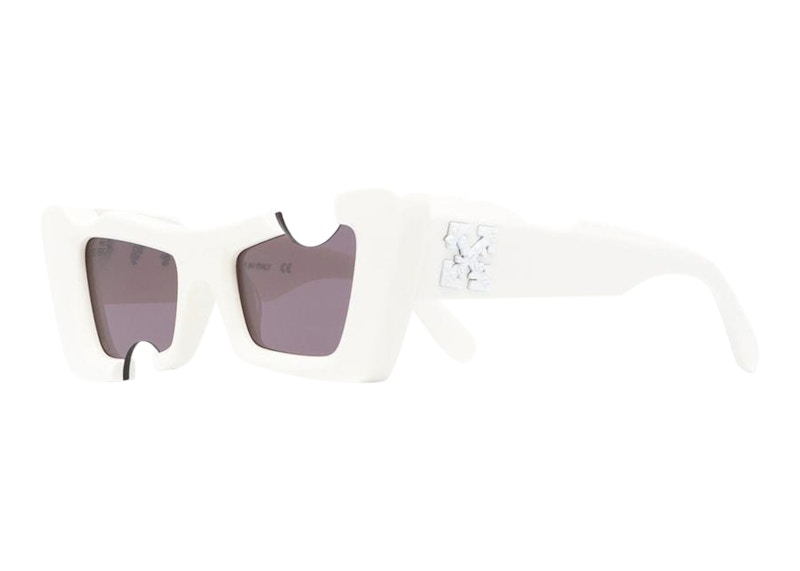 Slnečné okuliare Off-White Off-White Cannes Cut-Out Cat-Eye Sunglasses Biela | OERI021S22PLA0010107, 0