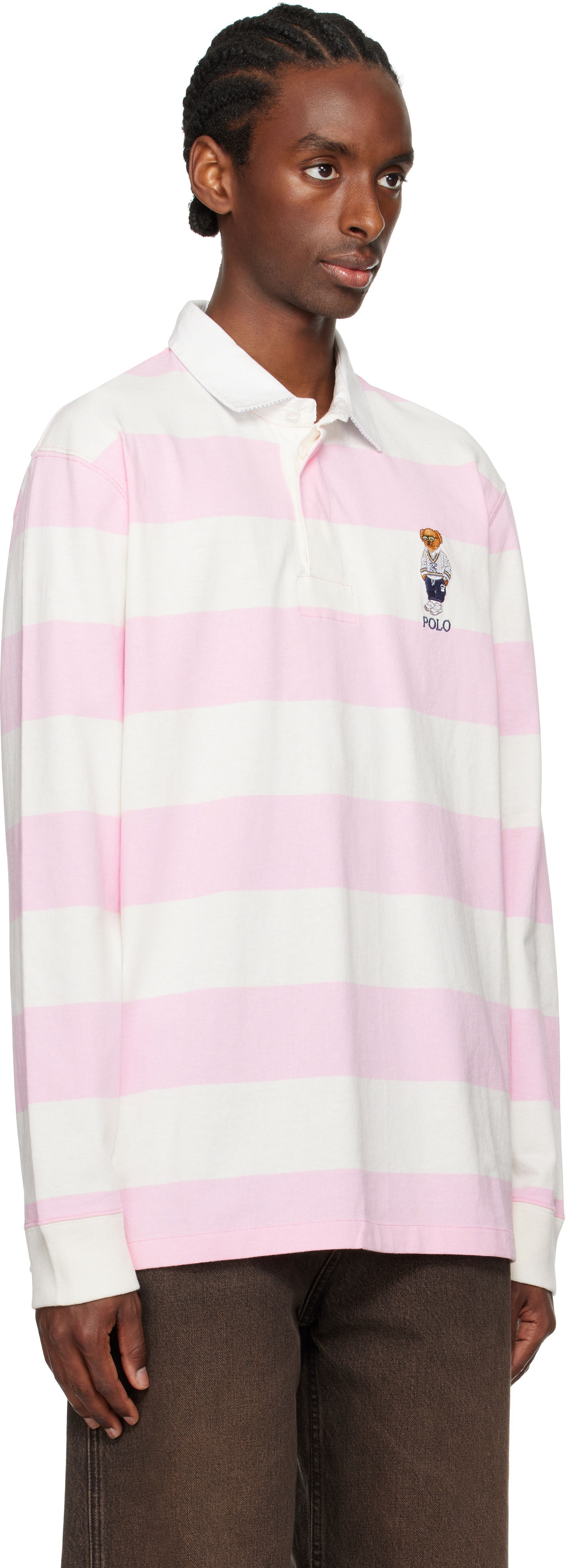 Polo tričko Polo by Ralph Lauren Ralph Lauren Classic Fit Polo Bear Rugby Jersey Polo Ružová | 710973144001, 1