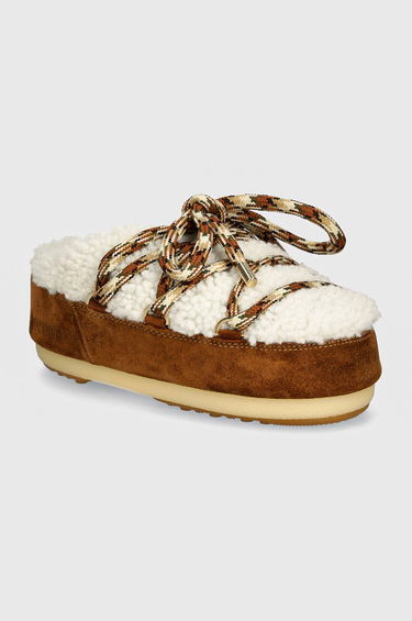 Tenisky a topánky Moon Boot MB MULE SHEARLING Slippers Hnedá | 80D1460240.MA03, 0
