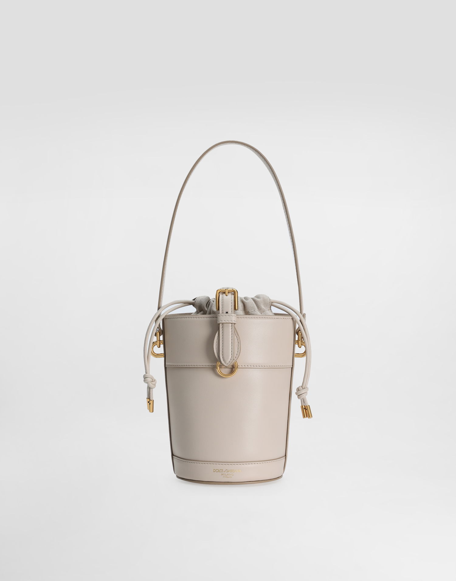 Kabelka Dolce & Gabbana Dolce & Gabbana Capri Bucket Bag Calfskin Canvas Béžová | BB7816AI45180004, 0