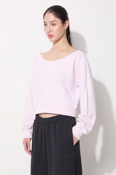 Mikina adidas Originals Slouchy Crewneck Ružová | HU1646, 4